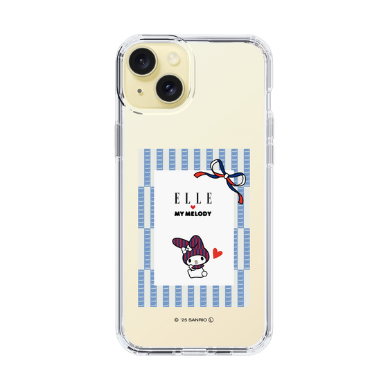 スリムプロテクションケース［ ELLE×マイメロディ＆クロミ - トリコロールカラーグラフィック7 ］