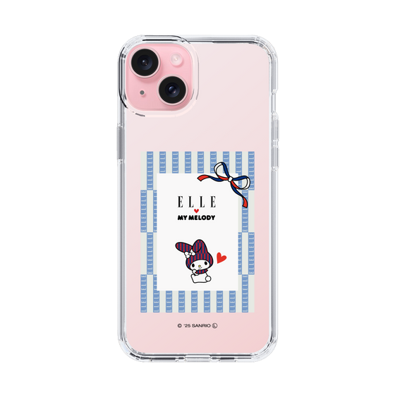 スリムプロテクションケース［ ELLE×マイメロディ＆クロミ - トリコロールカラーグラフィック7 ］
