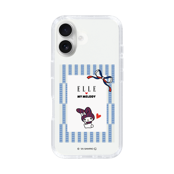 スリムプロテクションケース［ ELLE×マイメロディ＆クロミ - トリコロールカラーグラフィック7 ］