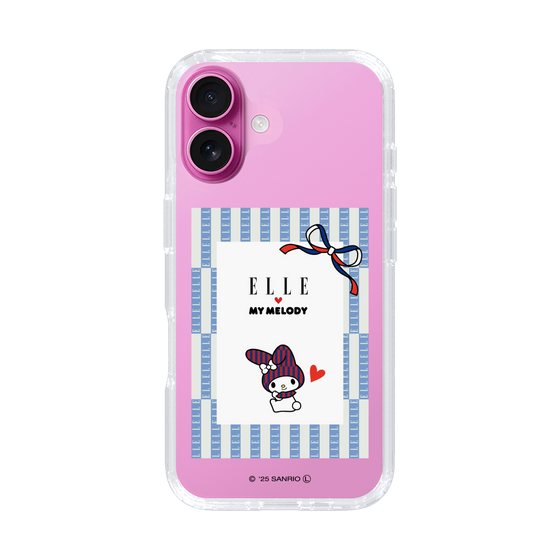 スリムプロテクションケース［ ELLE×マイメロディ＆クロミ - トリコロールカラーグラフィック7 ］
