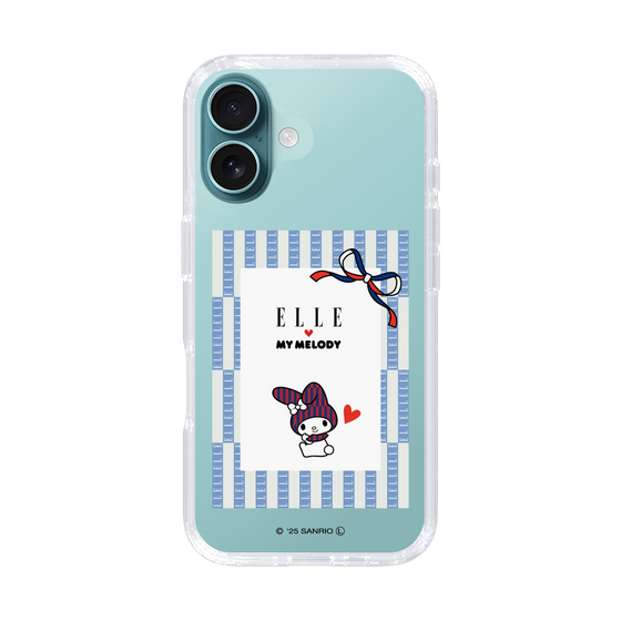 スリムプロテクションケース［ ELLE×マイメロディ＆クロミ - トリコロールカラーグラフィック7 ］