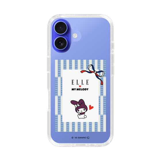 スリムプロテクションケース［ ELLE×マイメロディ＆クロミ - トリコロールカラーグラフィック7 ］