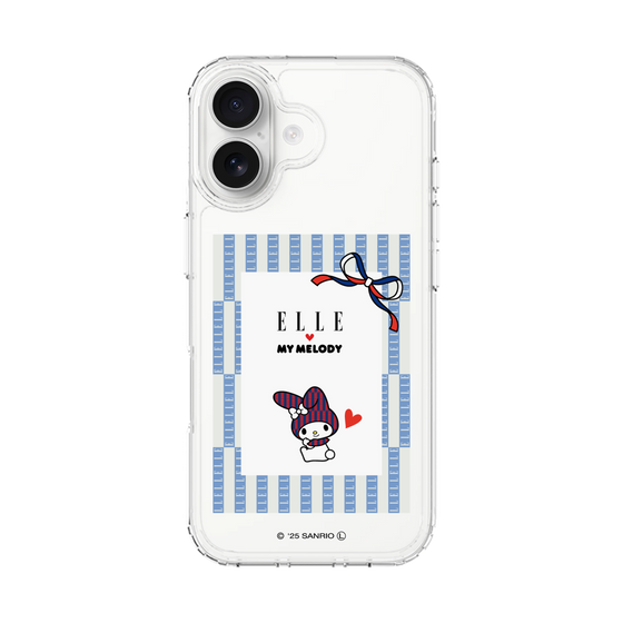 スリムプロテクションケース［ ELLE×マイメロディ＆クロミ - トリコロールカラーグラフィック7 ］