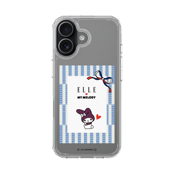 スリムプロテクションケース［ ELLE×マイメロディ＆クロミ - トリコロールカラーグラフィック7 ］