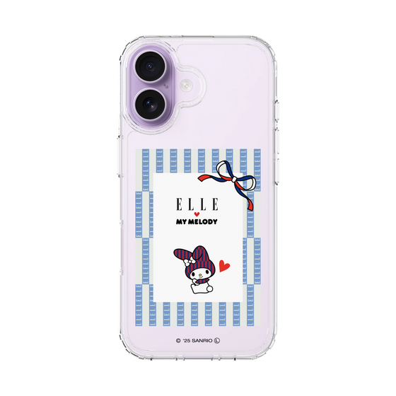 スリムプロテクションケース［ ELLE×マイメロディ＆クロミ - トリコロールカラーグラフィック7 ］