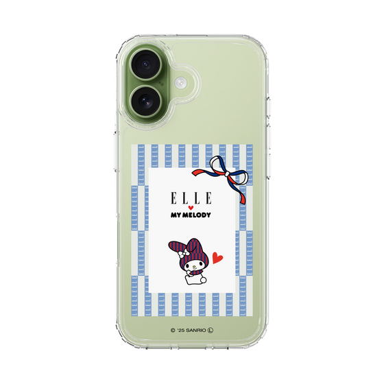 スリムプロテクションケース［ ELLE×マイメロディ＆クロミ - トリコロールカラーグラフィック7 ］