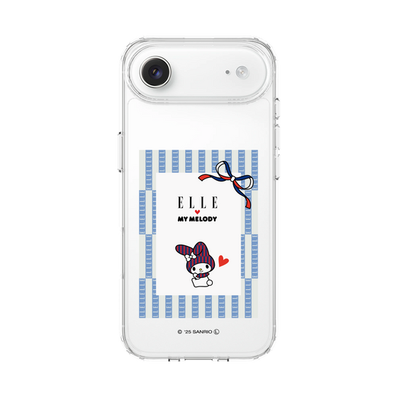 スリムプロテクションケース［ ELLE×マイメロディ＆クロミ - トリコロールカラーグラフィック7 ］