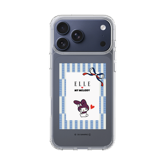 スリムプロテクションケース［ ELLE×マイメロディ＆クロミ - トリコロールカラーグラフィック7 ］