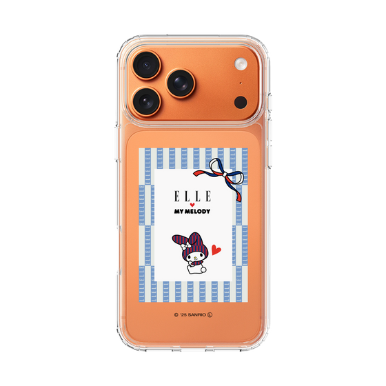 スリムプロテクションケース［ ELLE×マイメロディ＆クロミ - トリコロールカラーグラフィック7 ］