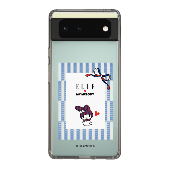 スリムプロテクションケース［ ELLE×マイメロディ＆クロミ - トリコロールカラーグラフィック7 ］