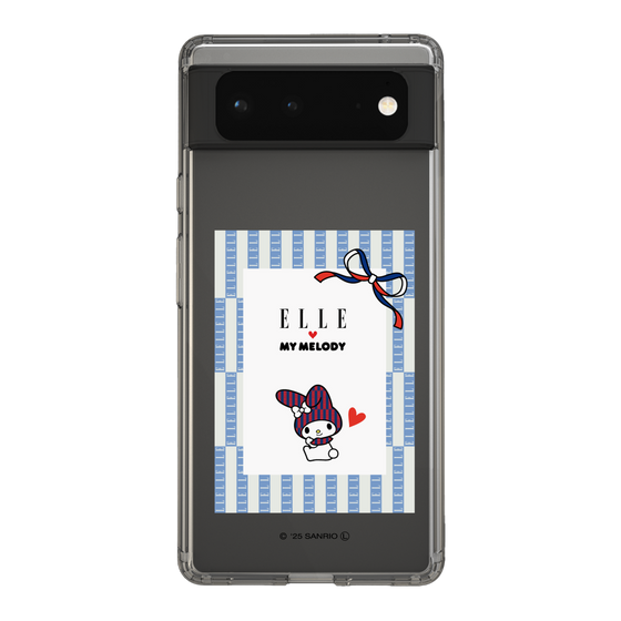 スリムプロテクションケース［ ELLE×マイメロディ＆クロミ - トリコロールカラーグラフィック7 ］