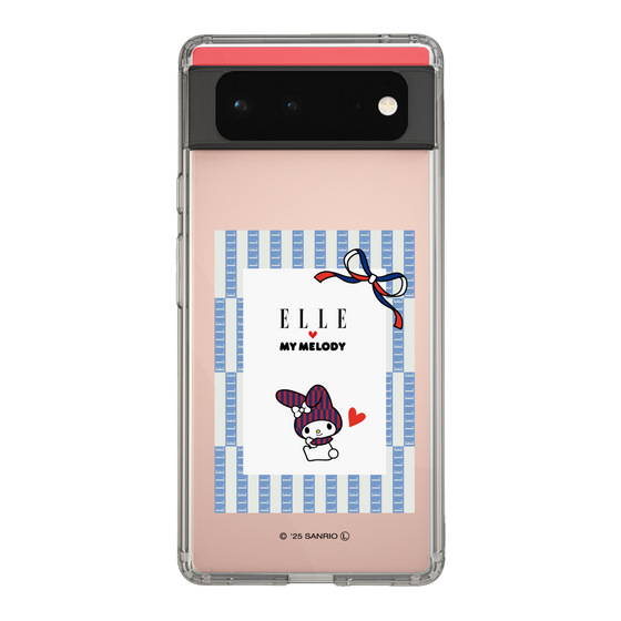 スリムプロテクションケース［ ELLE×マイメロディ＆クロミ - トリコロールカラーグラフィック7 ］