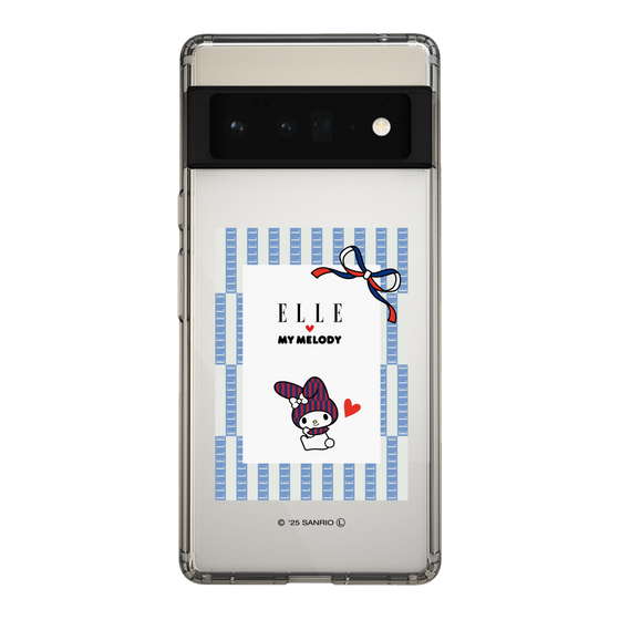 スリムプロテクションケース［ ELLE×マイメロディ＆クロミ - トリコロールカラーグラフィック7 ］
