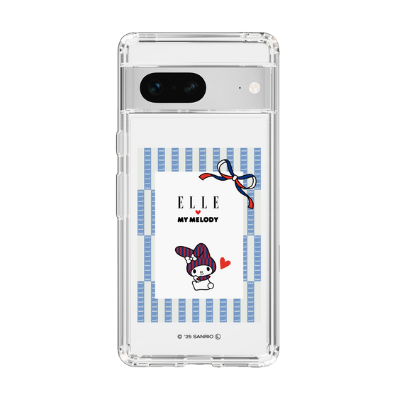 スリムプロテクションケース［ ELLE×マイメロディ＆クロミ - トリコロールカラーグラフィック7 ］