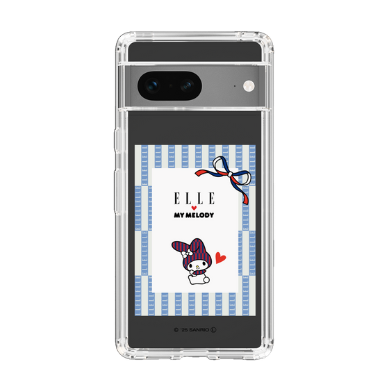 スリムプロテクションケース［ ELLE×マイメロディ＆クロミ - トリコロールカラーグラフィック7 ］