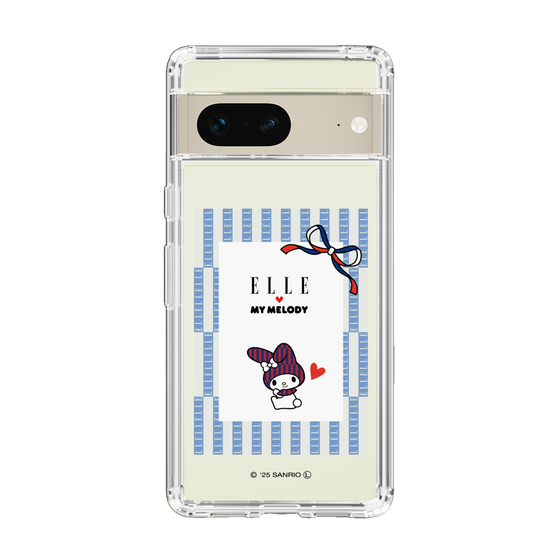 スリムプロテクションケース［ ELLE×マイメロディ＆クロミ - トリコロールカラーグラフィック7 ］