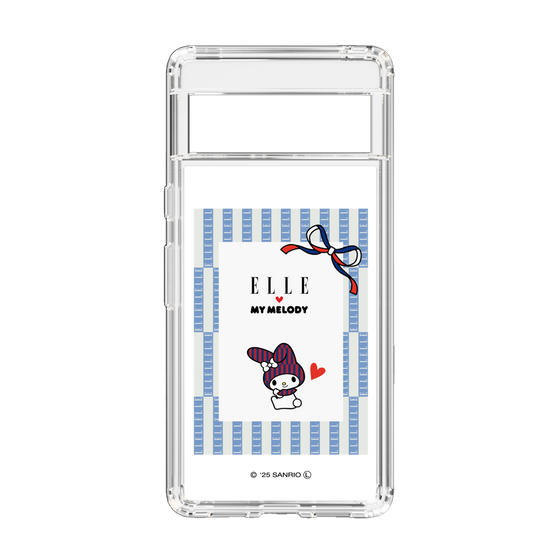 スリムプロテクションケース［ ELLE×マイメロディ＆クロミ - トリコロールカラーグラフィック7 ］