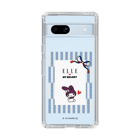スリムプロテクションケース［ ELLE×マイメロディ＆クロミ - トリコロールカラーグラフィック7 ］