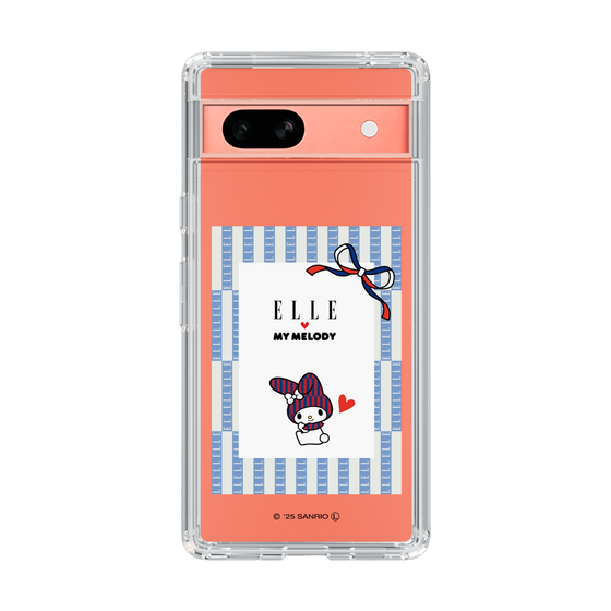 スリムプロテクションケース［ ELLE×マイメロディ＆クロミ - トリコロールカラーグラフィック7 ］