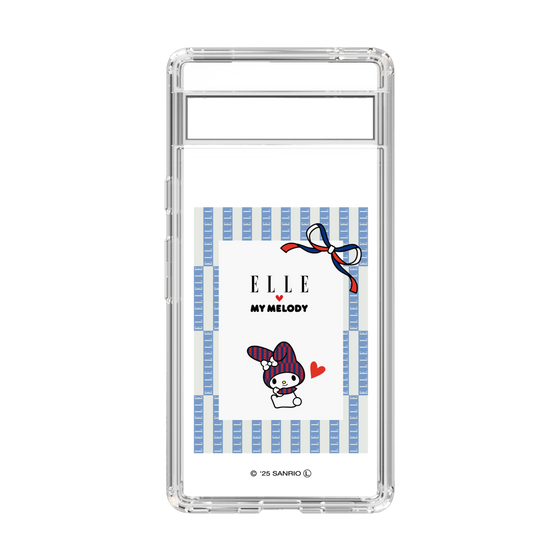 スリムプロテクションケース［ ELLE×マイメロディ＆クロミ - トリコロールカラーグラフィック7 ］