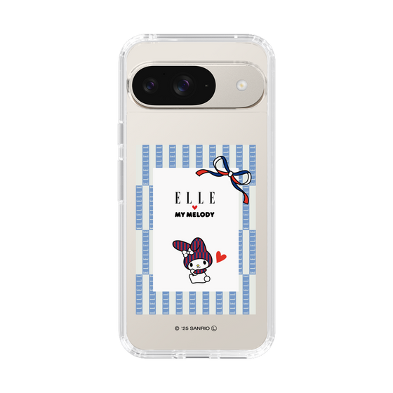 スリムプロテクションケース［ ELLE×マイメロディ＆クロミ - トリコロールカラーグラフィック7 ］