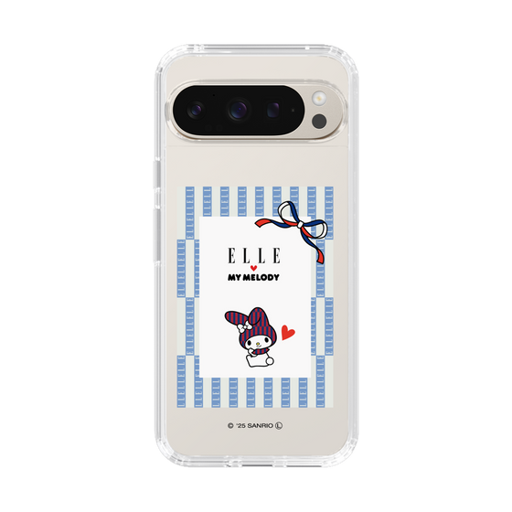 スリムプロテクションケース［ ELLE×マイメロディ＆クロミ - トリコロールカラーグラフィック7 ］