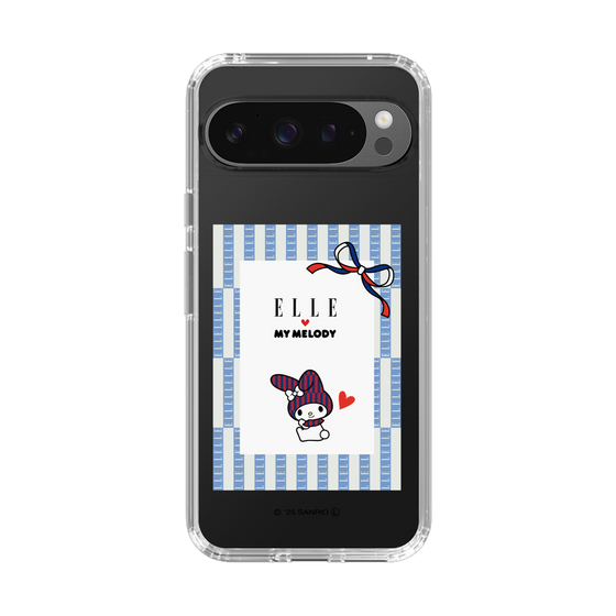 スリムプロテクションケース［ ELLE×マイメロディ＆クロミ - トリコロールカラーグラフィック7 ］