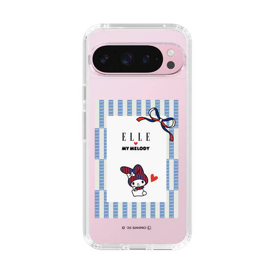 スリムプロテクションケース［ ELLE×マイメロディ＆クロミ - トリコロールカラーグラフィック7 ］