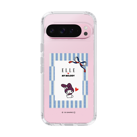 スリムプロテクションケース［ ELLE×マイメロディ＆クロミ - トリコロールカラーグラフィック7 ］