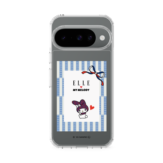 スリムプロテクションケース［ ELLE×マイメロディ＆クロミ - トリコロールカラーグラフィック7 ］