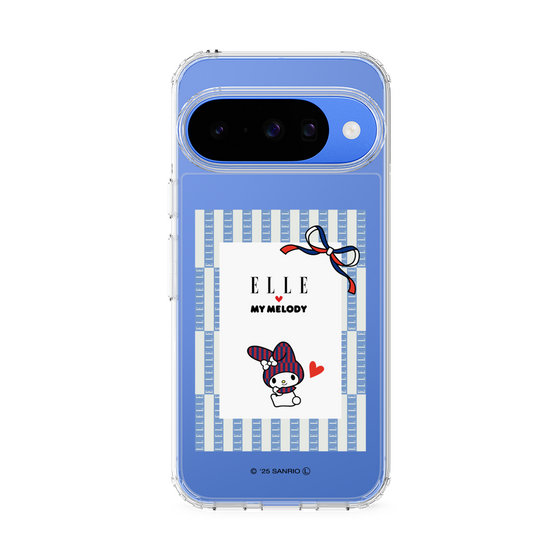 スリムプロテクションケース［ ELLE×マイメロディ＆クロミ - トリコロールカラーグラフィック7 ］