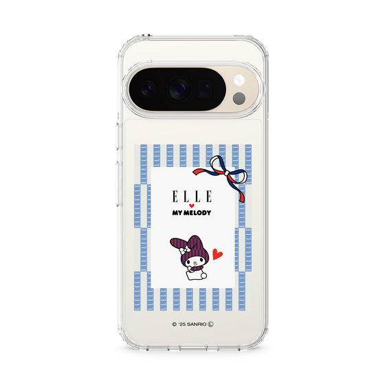 スリムプロテクションケース［ ELLE×マイメロディ＆クロミ - トリコロールカラーグラフィック7 ］