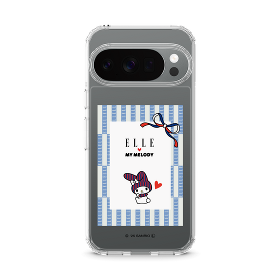 スリムプロテクションケース［ ELLE×マイメロディ＆クロミ - トリコロールカラーグラフィック7 ］