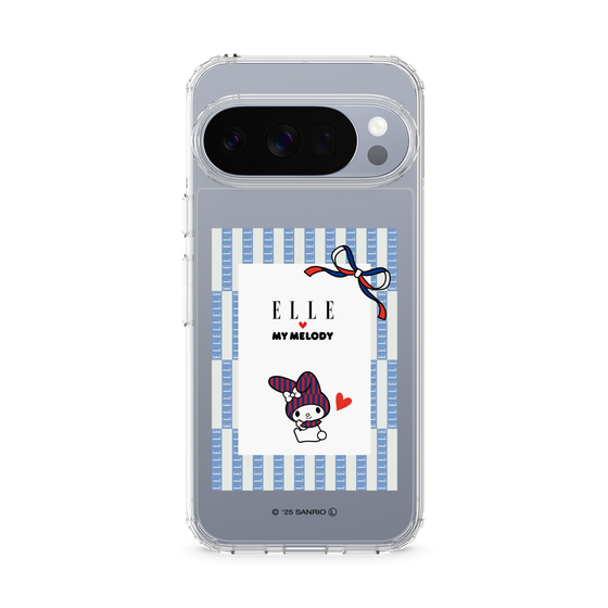 スリムプロテクションケース［ ELLE×マイメロディ＆クロミ - トリコロールカラーグラフィック7 ］