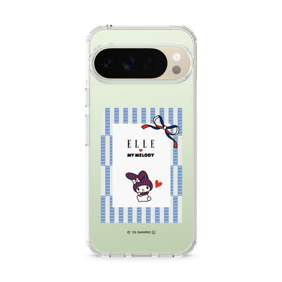 スリムプロテクションケース［ ELLE×マイメロディ＆クロミ - トリコロールカラーグラフィック7 ］