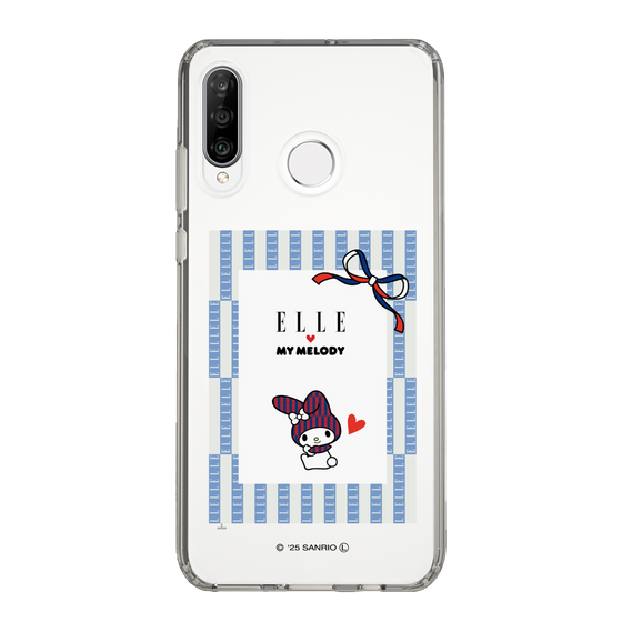スリムプロテクションケース［ ELLE×マイメロディ＆クロミ - トリコロールカラーグラフィック7 ］
