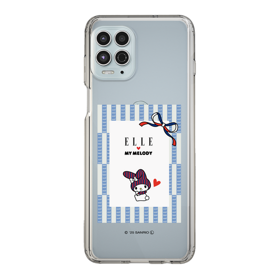 スリムプロテクションケース［ ELLE×マイメロディ＆クロミ - トリコロールカラーグラフィック7 ］
