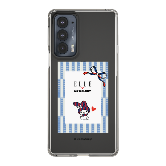 スリムプロテクションケース［ ELLE×マイメロディ＆クロミ - トリコロールカラーグラフィック7 ］