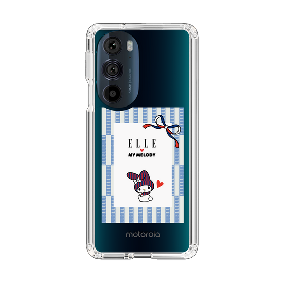 スリムプロテクションケース［ ELLE×マイメロディ＆クロミ - トリコロールカラーグラフィック7 ］