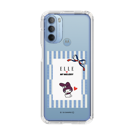 スリムプロテクションケース［ ELLE×マイメロディ＆クロミ - トリコロールカラーグラフィック7 ］