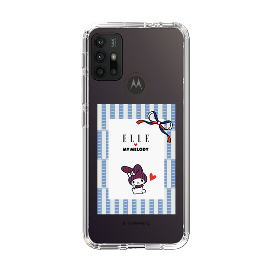 スリムプロテクションケース［ ELLE×マイメロディ＆クロミ - トリコロールカラーグラフィック7 ］