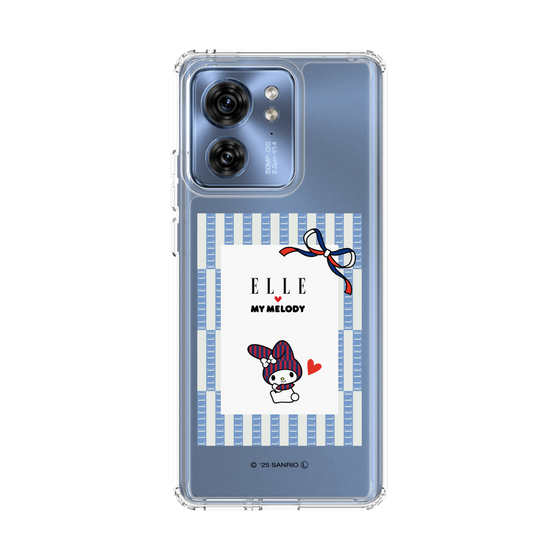 スリムプロテクションケース［ ELLE×マイメロディ＆クロミ - トリコロールカラーグラフィック7 ］