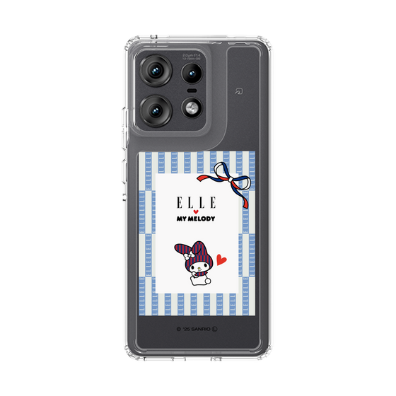 スリムプロテクションケース［ ELLE×マイメロディ＆クロミ - トリコロールカラーグラフィック7 ］