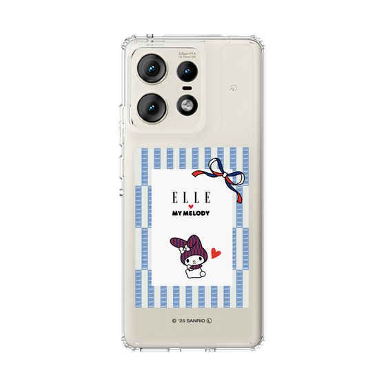 スリムプロテクションケース［ ELLE×マイメロディ＆クロミ - トリコロールカラーグラフィック7 ］