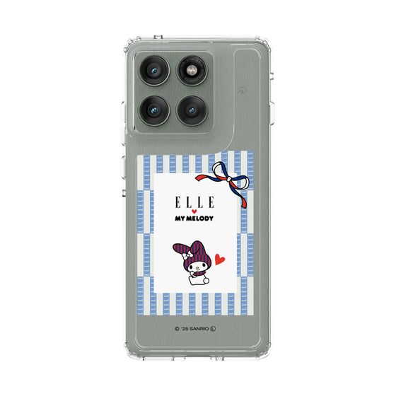 スリムプロテクションケース［ ELLE×マイメロディ＆クロミ - トリコロールカラーグラフィック7 ］