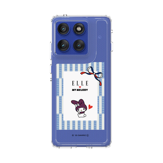 スリムプロテクションケース［ ELLE×マイメロディ＆クロミ - トリコロールカラーグラフィック7 ］