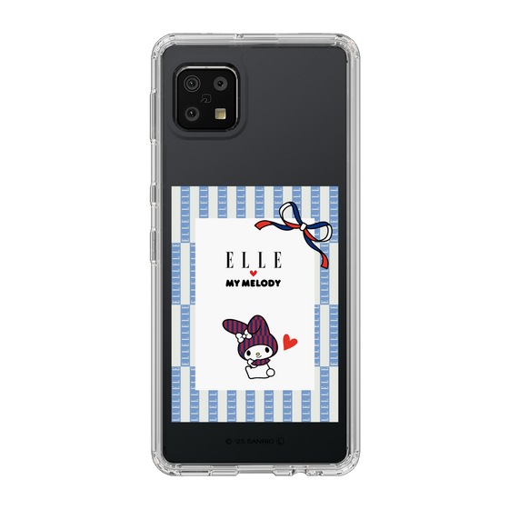 スリムプロテクションケース［ ELLE×マイメロディ＆クロミ - トリコロールカラーグラフィック7 ］