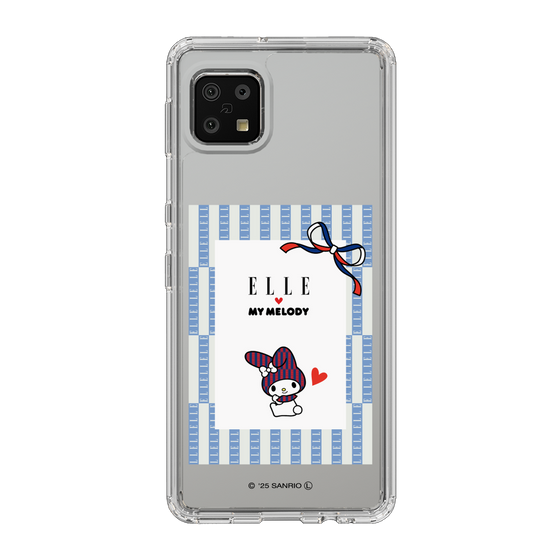 スリムプロテクションケース［ ELLE×マイメロディ＆クロミ - トリコロールカラーグラフィック7 ］