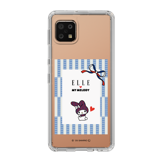 スリムプロテクションケース［ ELLE×マイメロディ＆クロミ - トリコロールカラーグラフィック7 ］