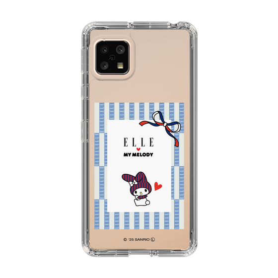 スリムプロテクションケース［ ELLE×マイメロディ＆クロミ - トリコロールカラーグラフィック7 ］